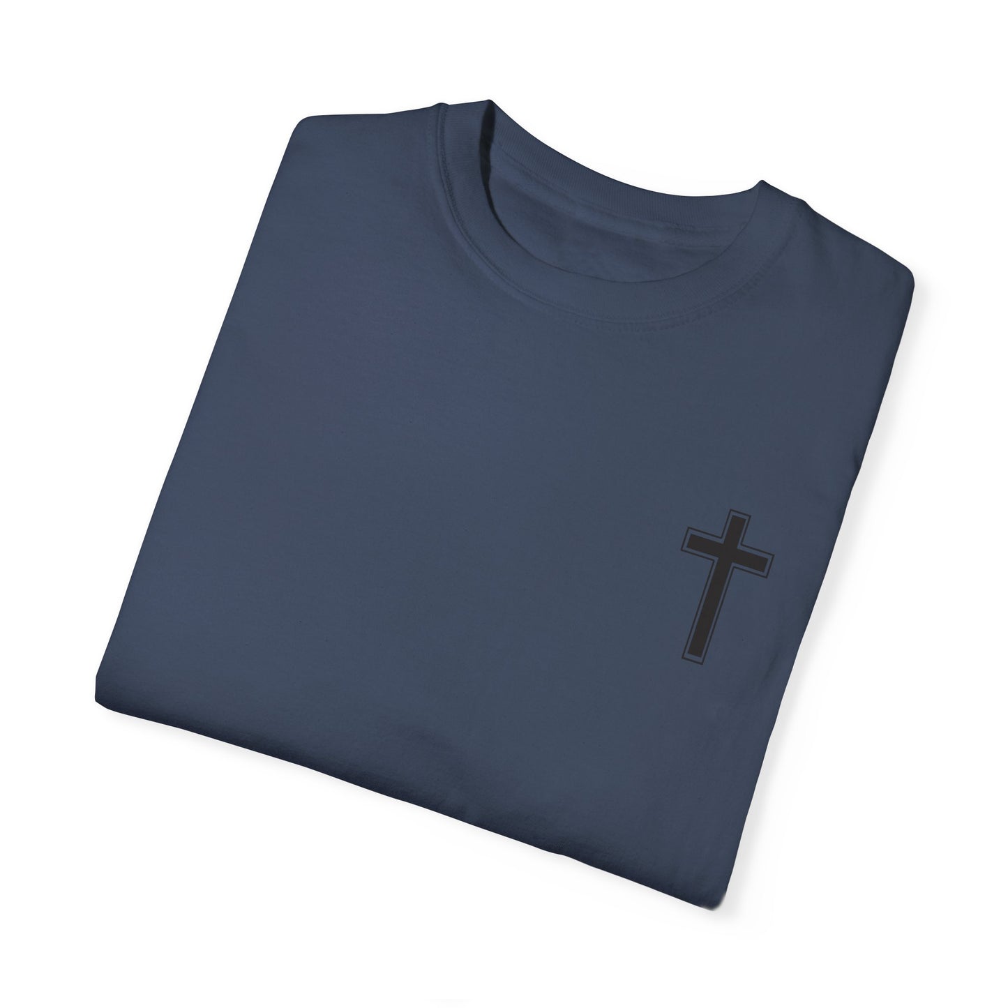 Unisex Garment-Dyed T-Shirt with Christ Illustration