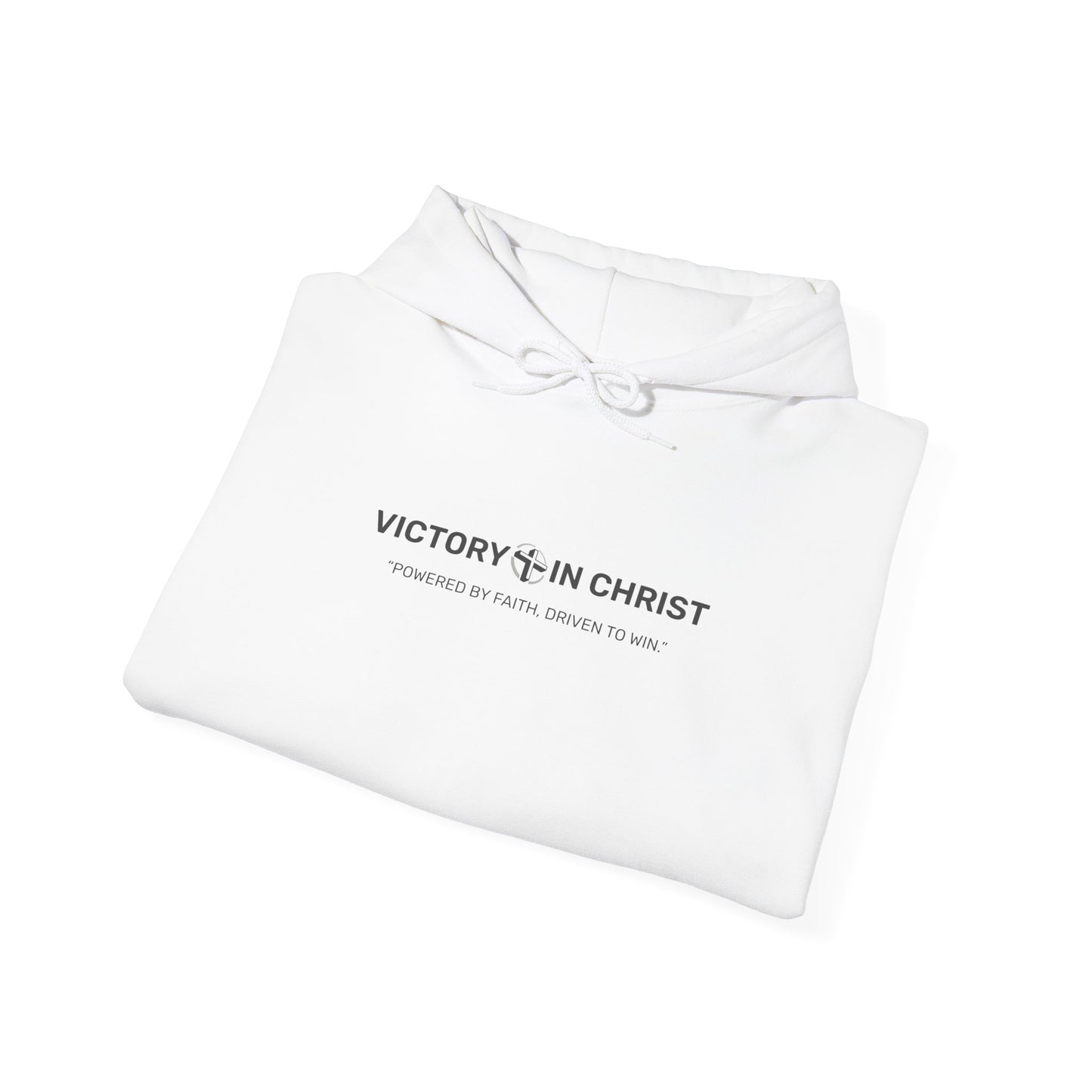 Victory in Christ Unisex Heavy Blend Hooded Sweatshirt - Faith Inspired Apparel