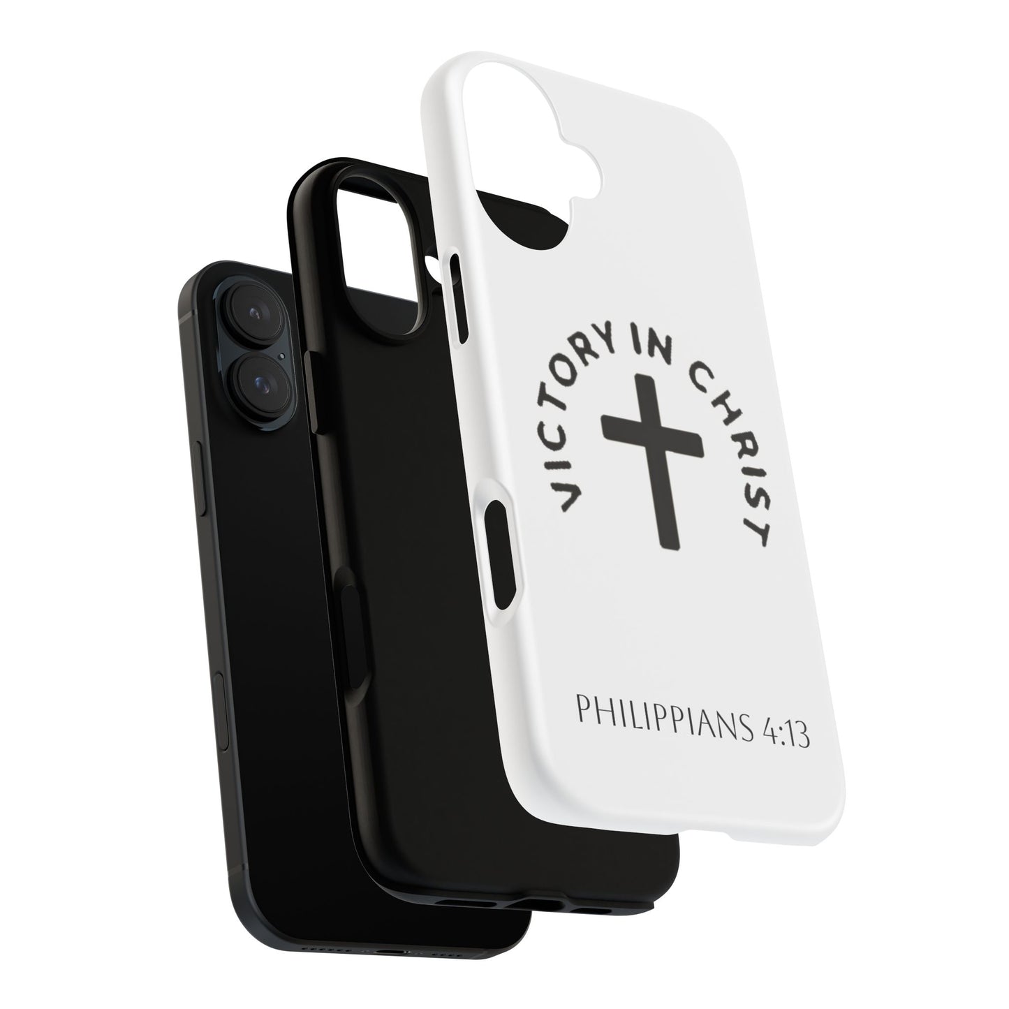 Inspirational Phone Case - Philippians 4:13 Cross Design