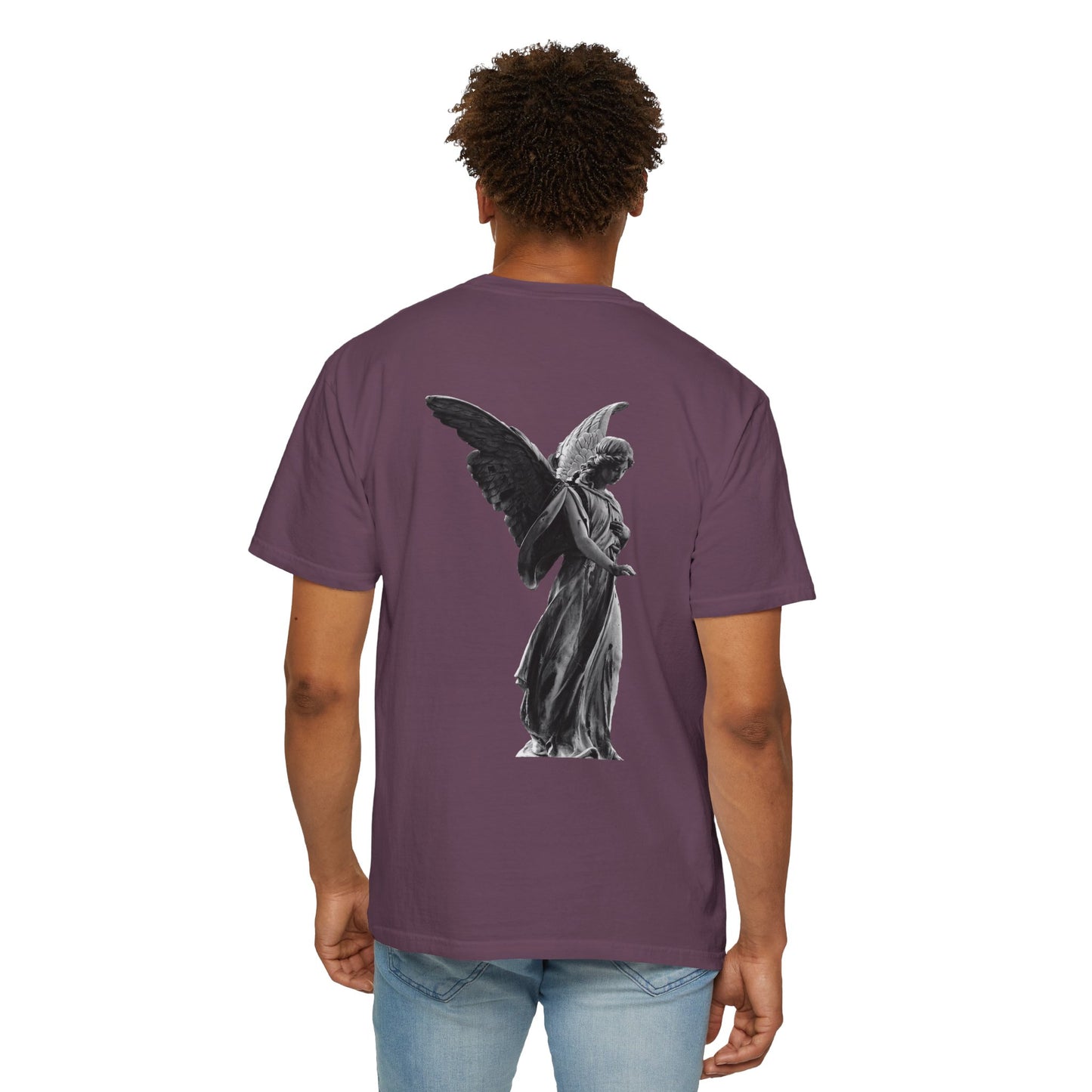 Angelic Wings Unisex Garment-Dyed T-Shirt - Vintage Aesthetic, Perfect for Casual Wear & Gifts