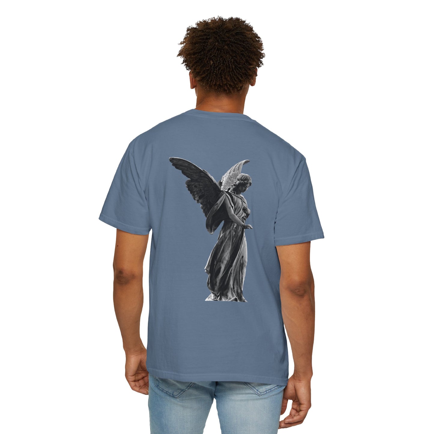 Angelic Wings Unisex Garment-Dyed T-Shirt - Vintage Aesthetic, Perfect for Casual Wear & Gifts