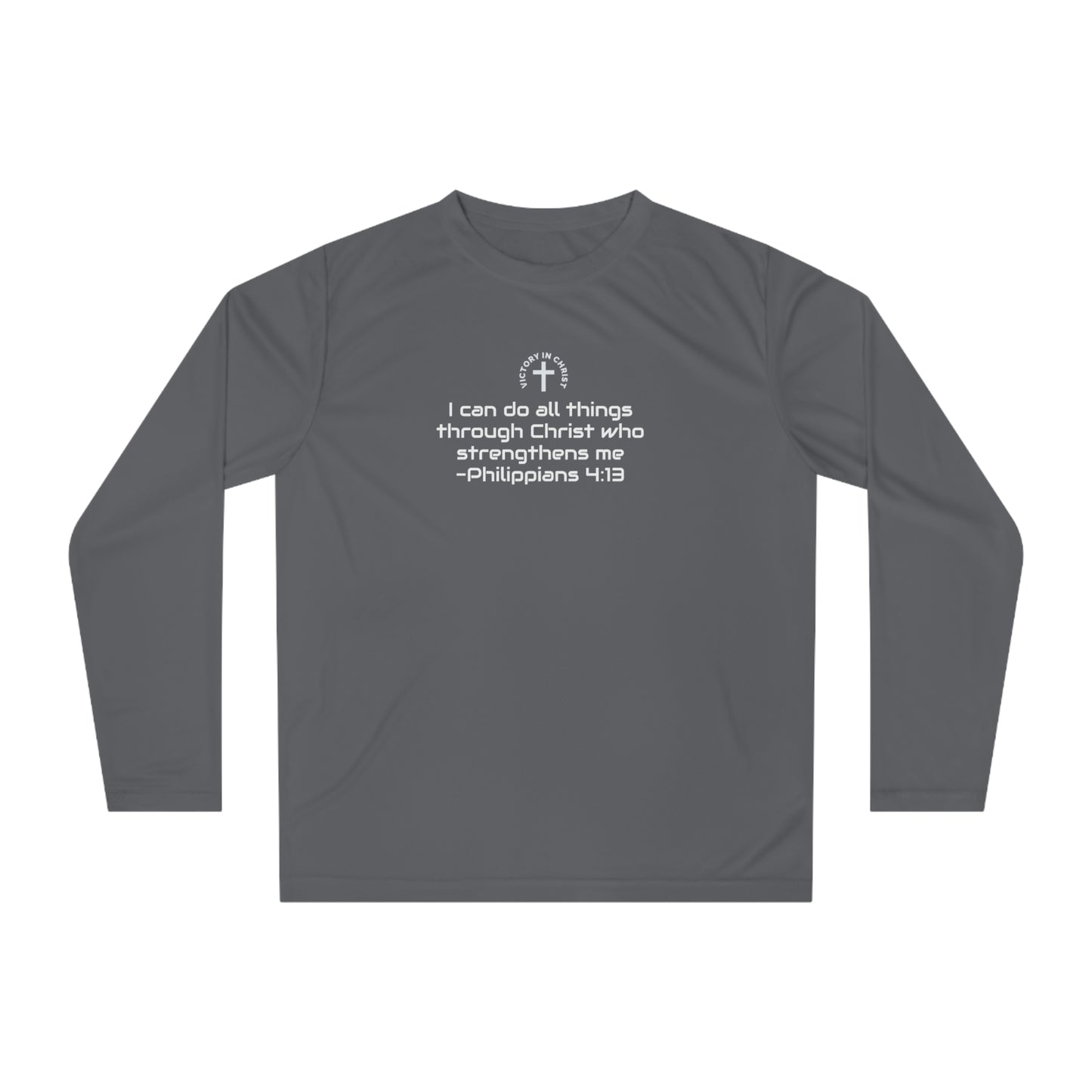 Philippians 4:13 Performance Long Sleeve Shirt