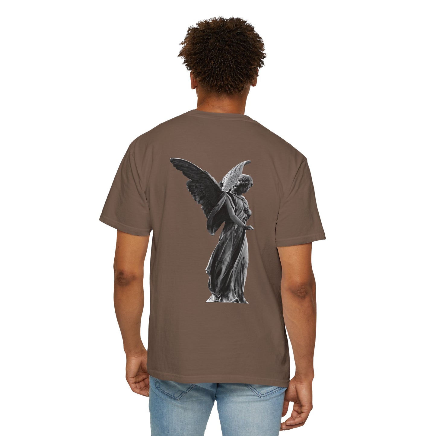 Angelic Wings Unisex Garment-Dyed T-Shirt - Vintage Aesthetic, Perfect for Casual Wear & Gifts