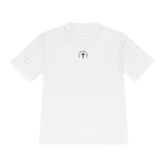 Victory in Christ Minimal Logo Unisex Moisture Wicking Tee