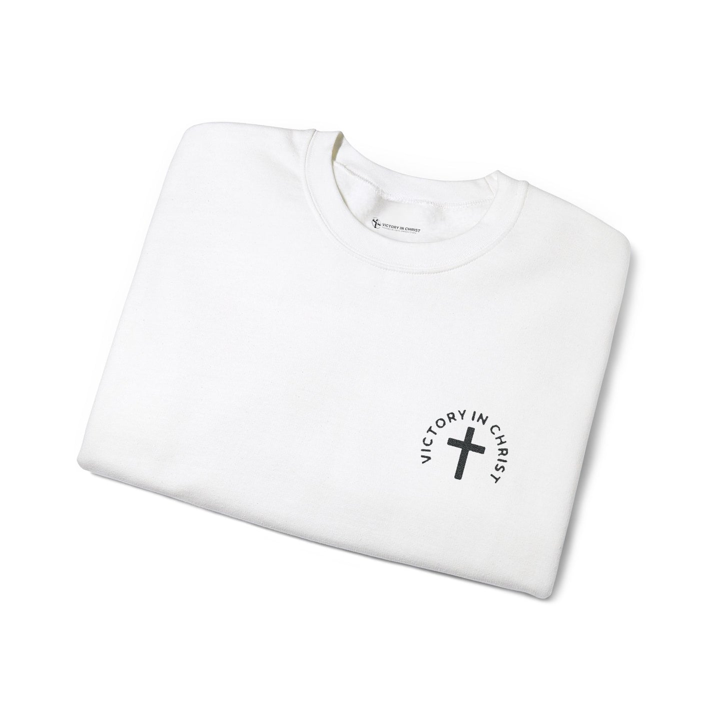 Unisex 'Victory in Christ' Crewneck Sweatshirt - Comfortable Apparel