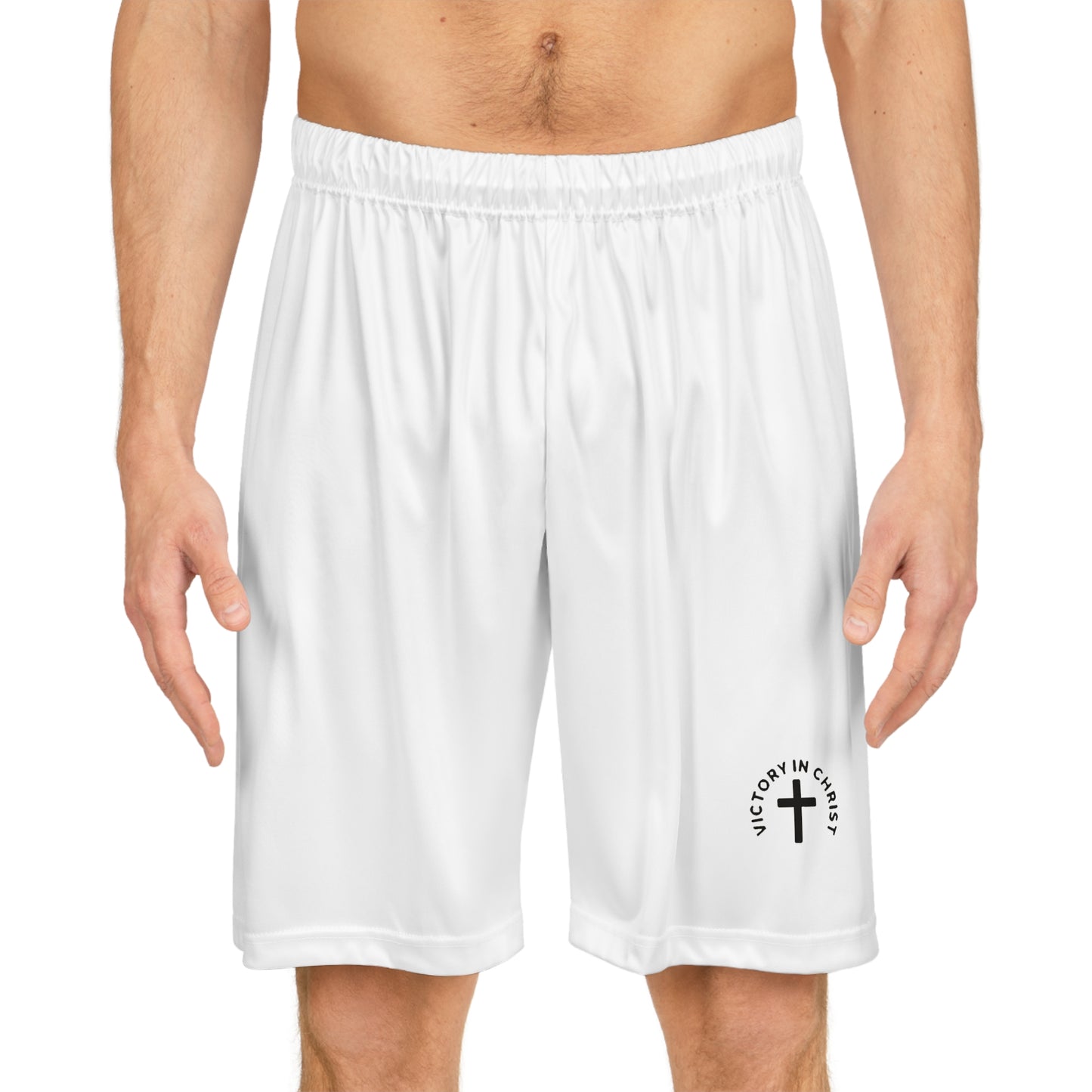 Victory in Christ Athletic Shorts - Comfortable Sportswear for Faith-Inspired Athletes