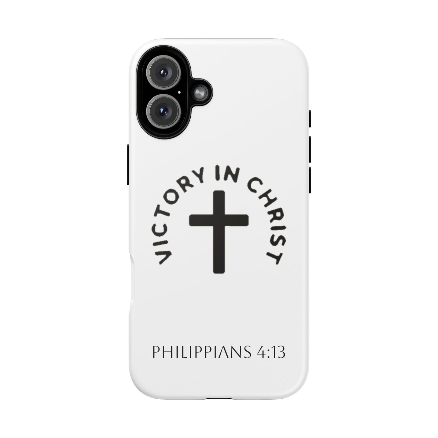 Inspirational Phone Case - Philippians 4:13 Cross Design