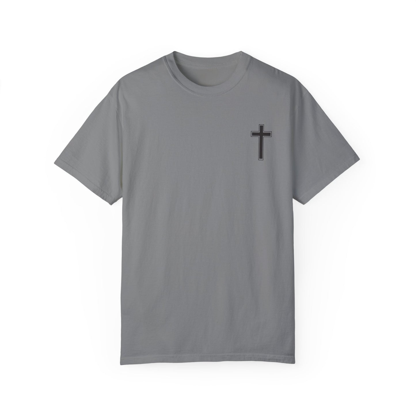 Unisex Garment-Dyed T-Shirt with Christ Illustration