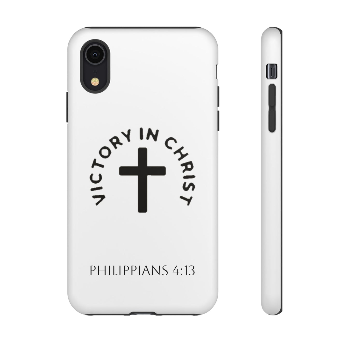 Inspirational Phone Case - Philippians 4:13 Cross Design