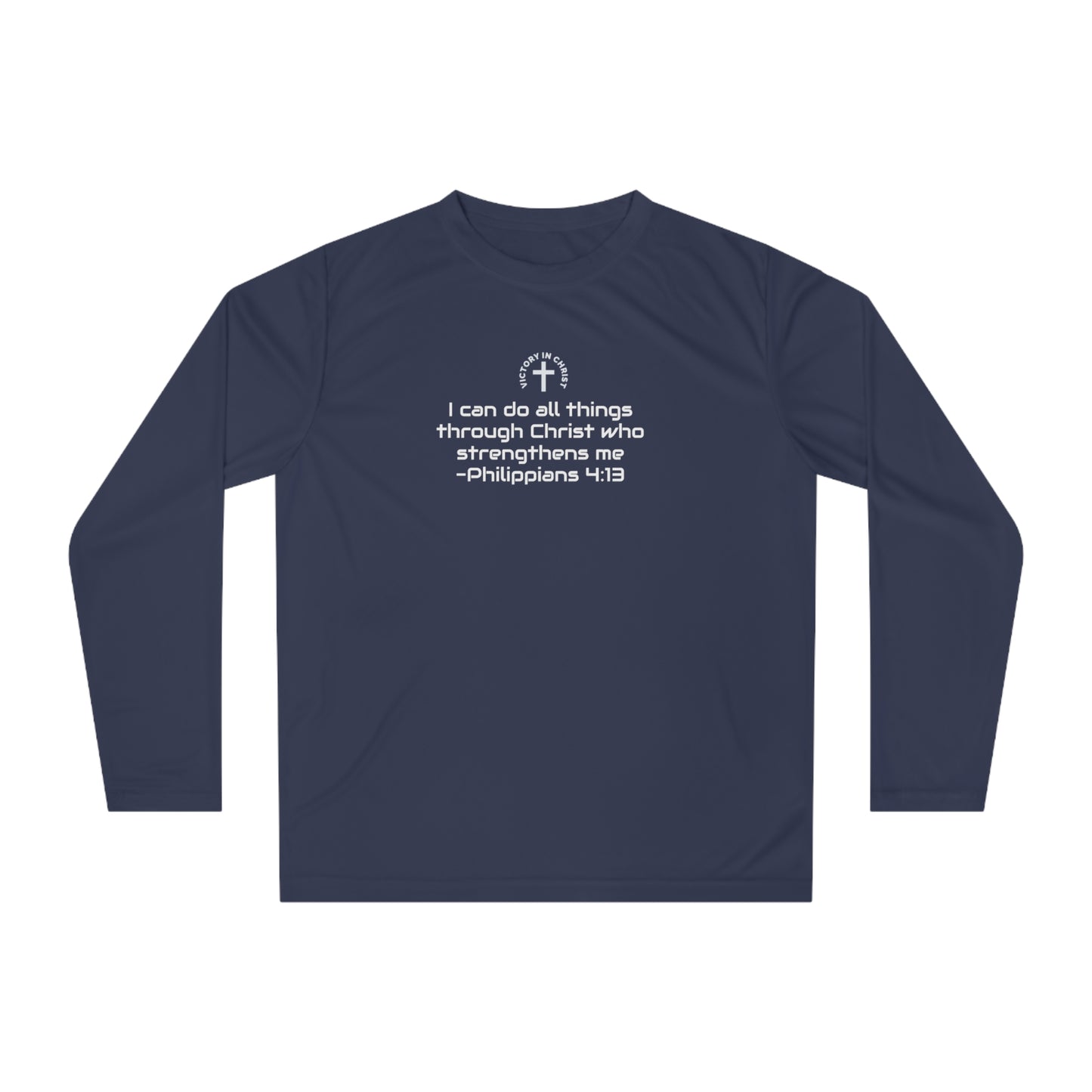 Philippians 4:13 Performance Long Sleeve Shirt