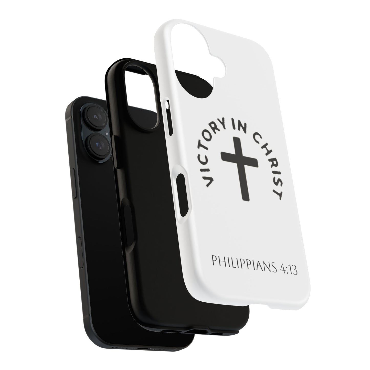 Inspirational Phone Case - Philippians 4:13 Cross Design