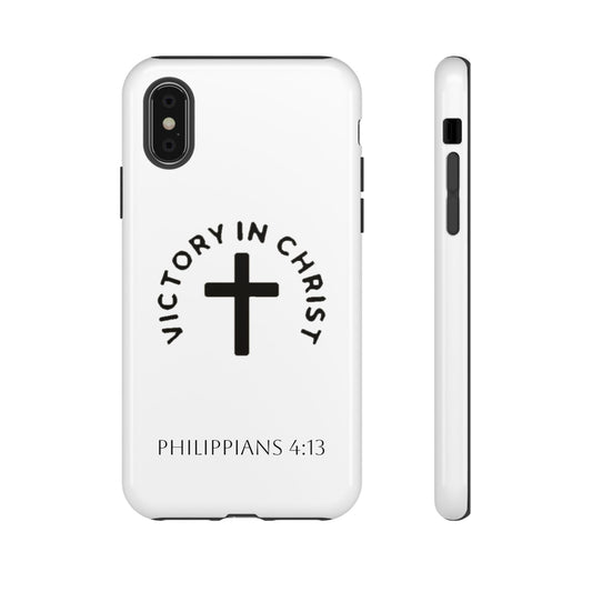 Inspirational Phone Case - Philippians 4:13 Cross Design