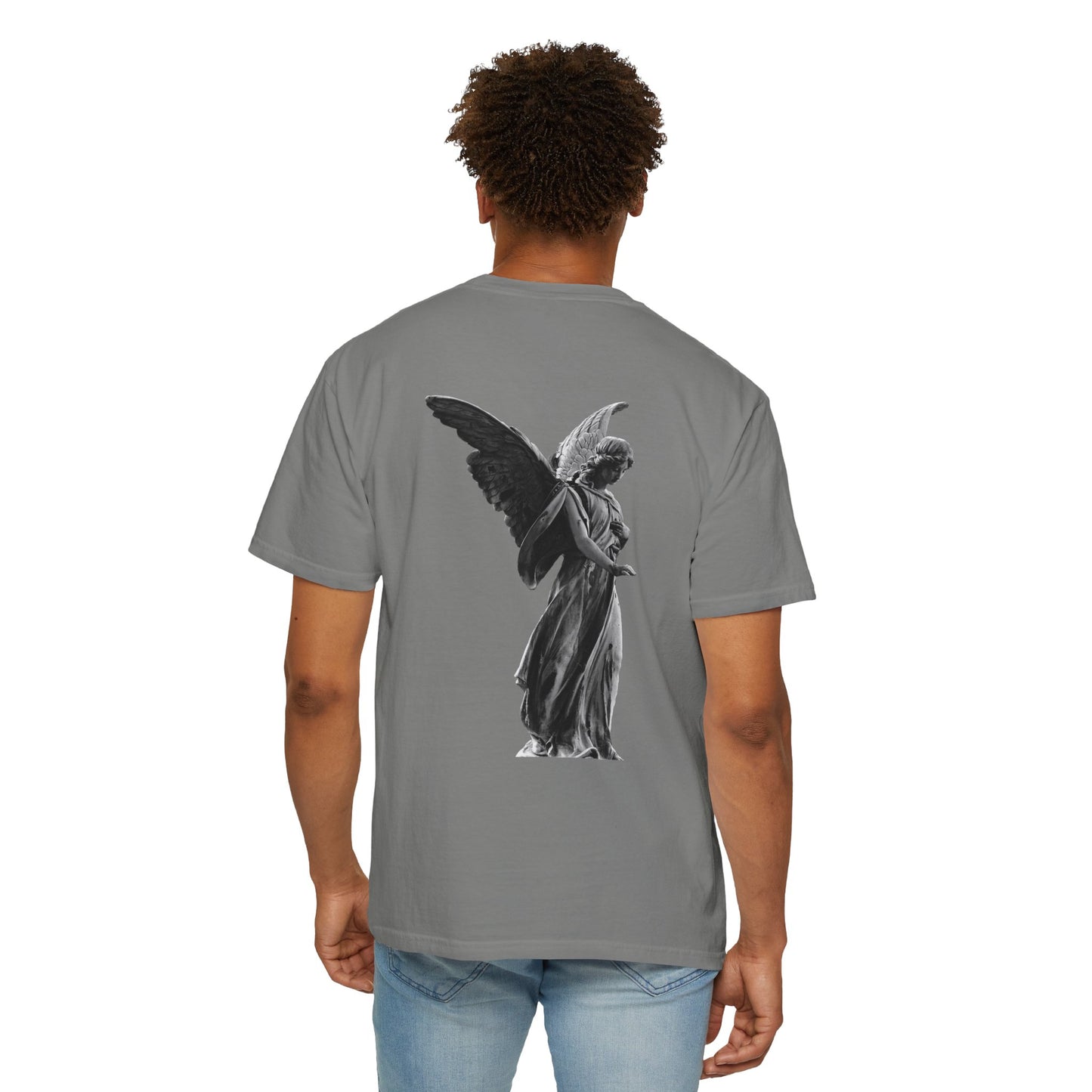 Angelic Wings Unisex Garment-Dyed T-Shirt - Vintage Aesthetic, Perfect for Casual Wear & Gifts