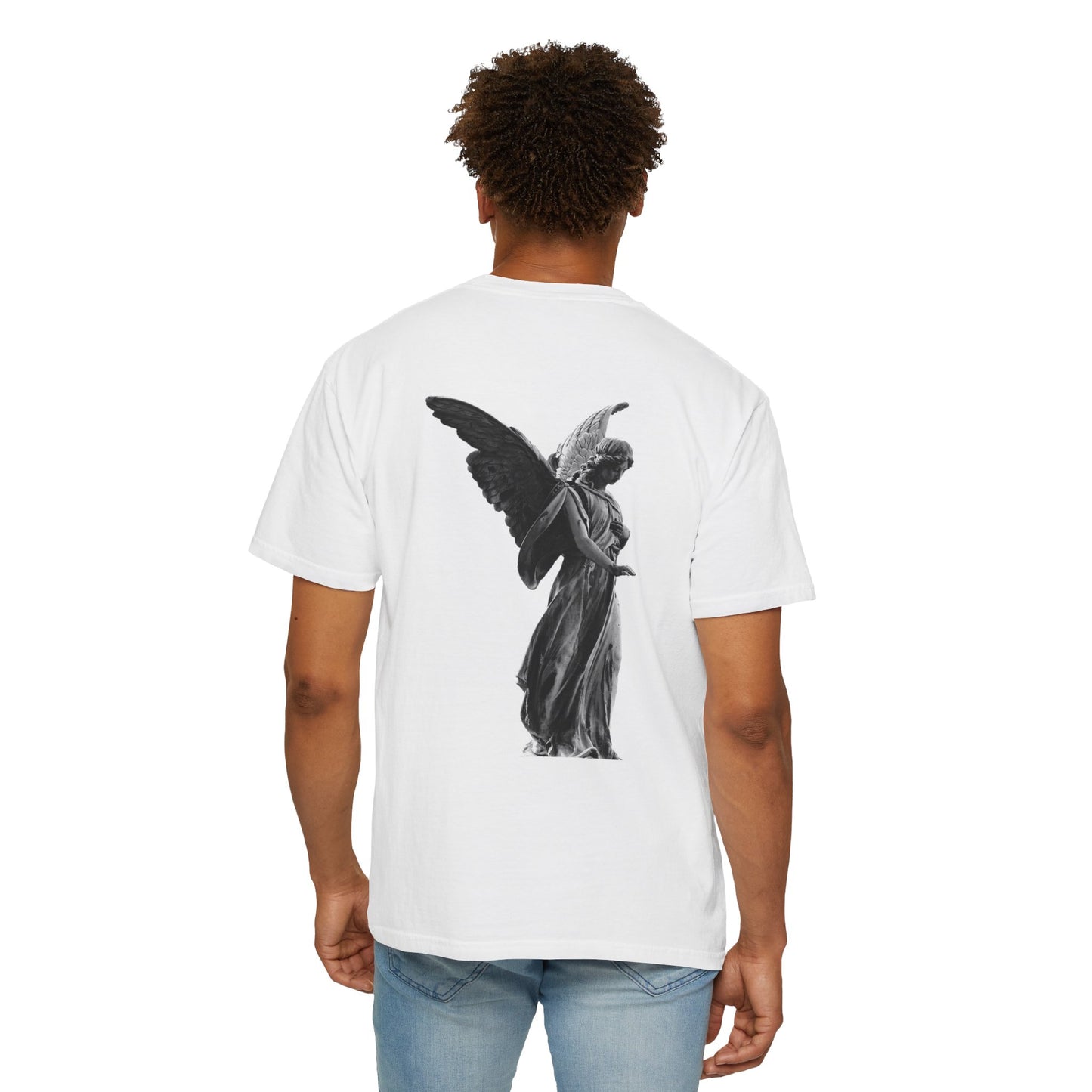 Angelic Wings Unisex Garment-Dyed T-Shirt - Vintage Aesthetic, Perfect for Casual Wear & Gifts