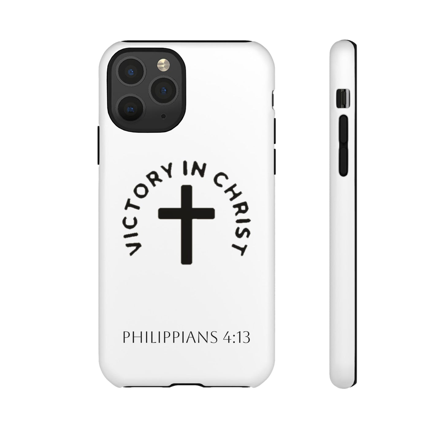 Inspirational Phone Case - Philippians 4:13 Cross Design