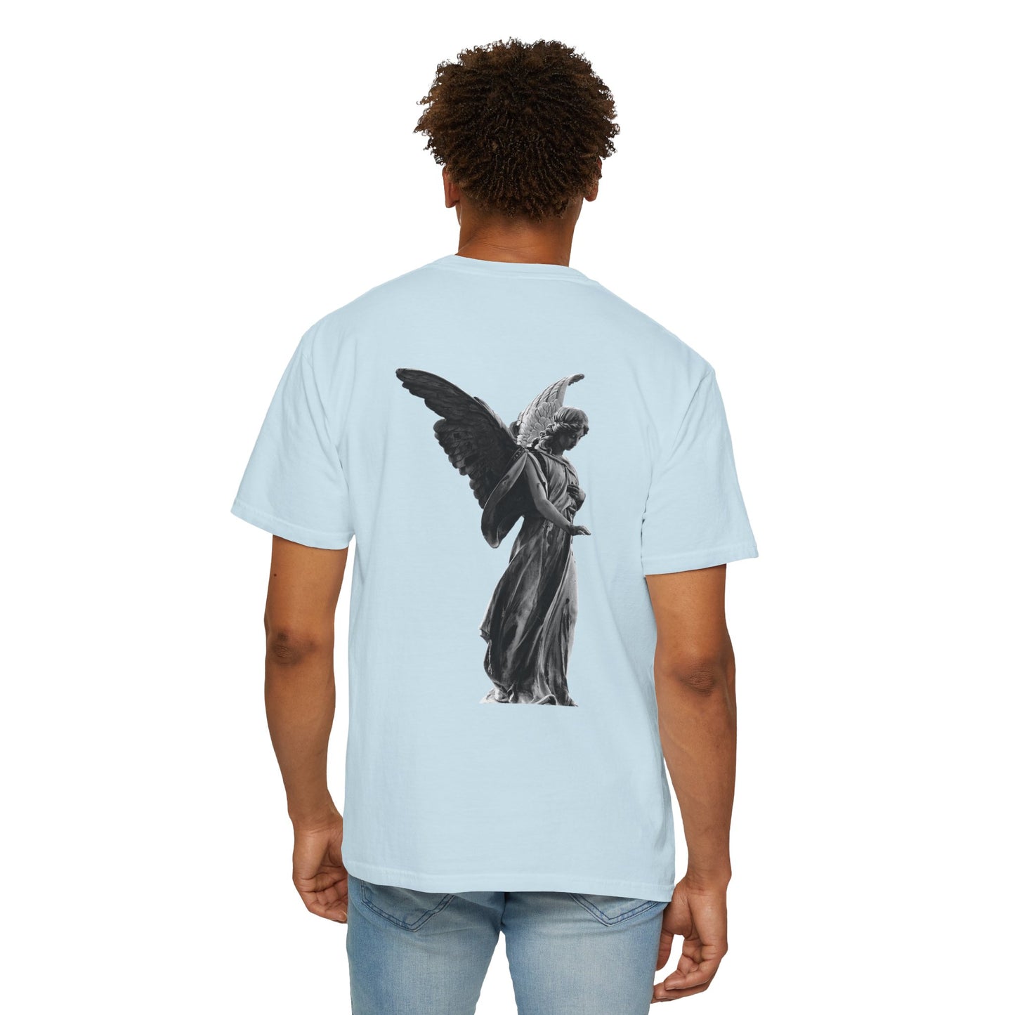 Angelic Wings Unisex Garment-Dyed T-Shirt - Vintage Aesthetic, Perfect for Casual Wear & Gifts