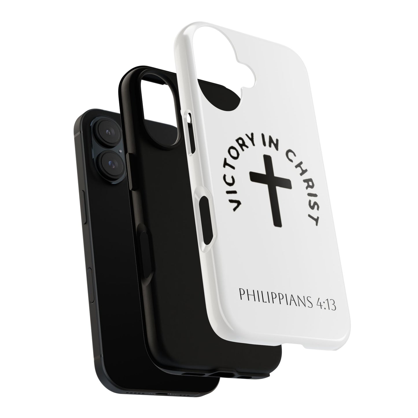 Inspirational Phone Case - Philippians 4:13 Cross Design