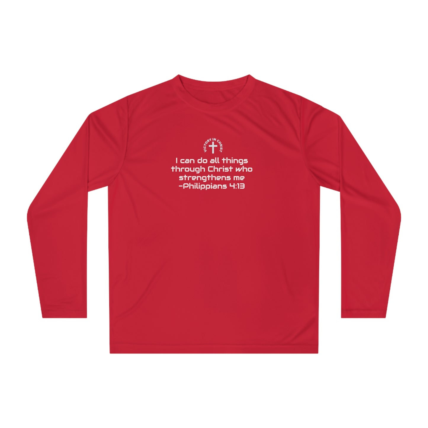 Philippians 4:13 Performance Long Sleeve Shirt