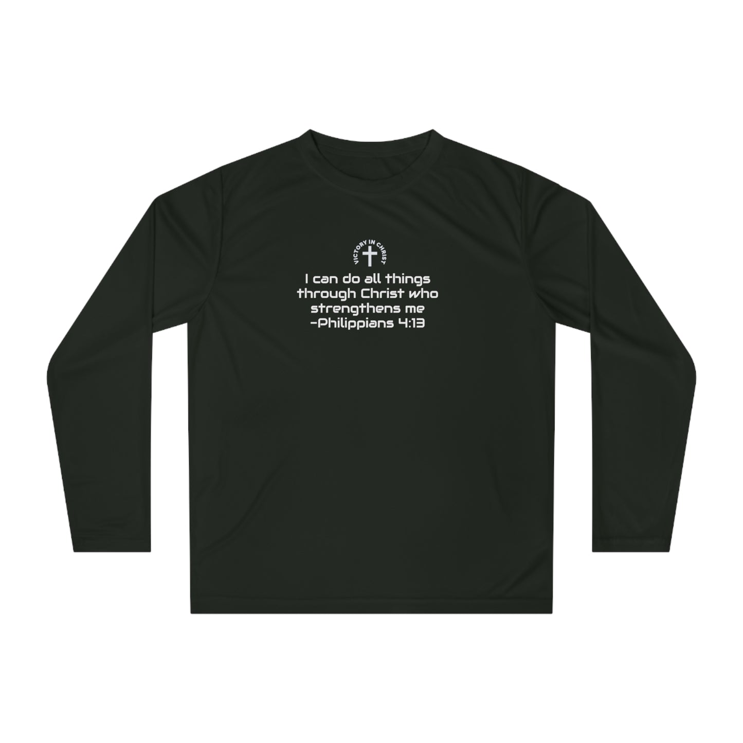 Philippians 4:13 Performance Long Sleeve Shirt