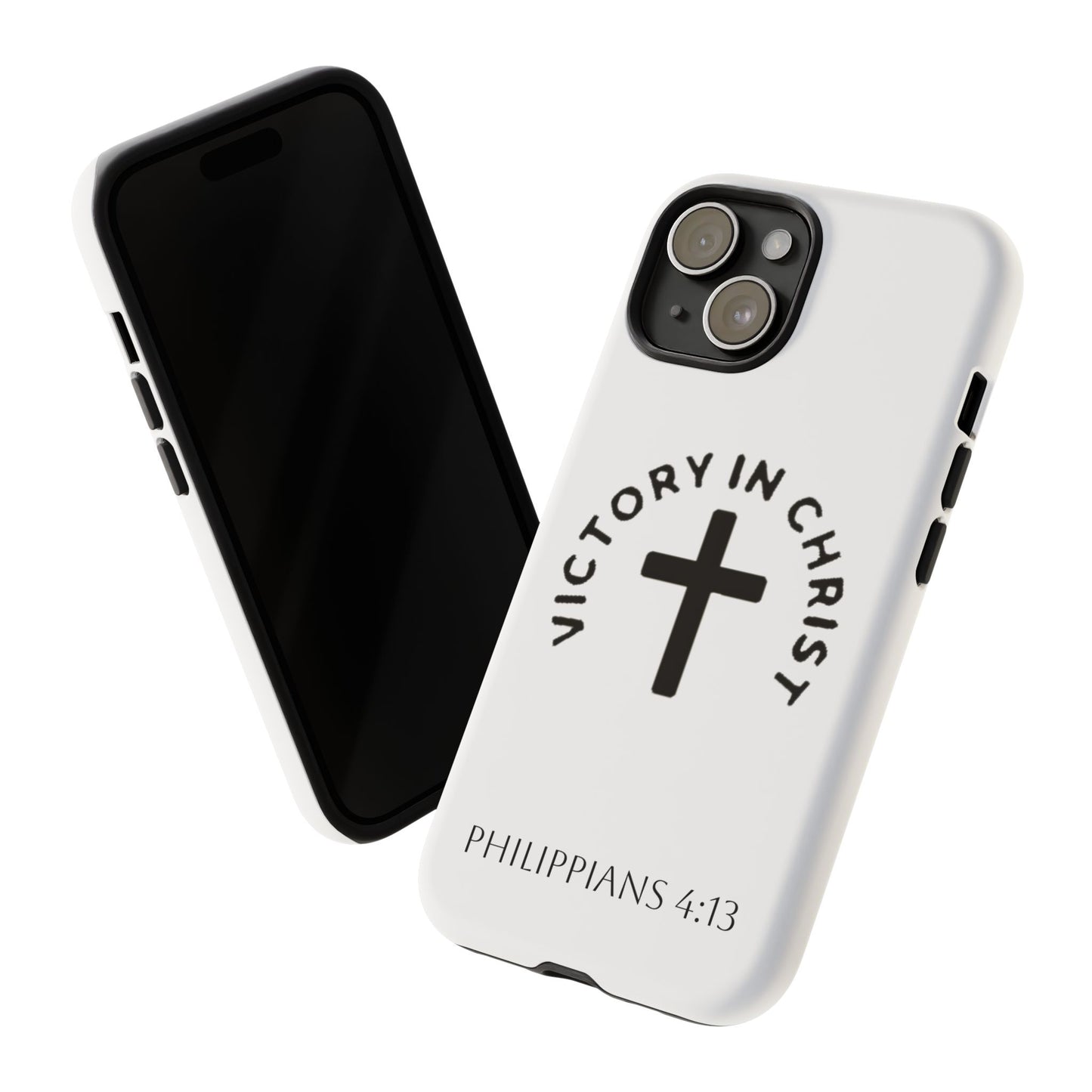 Inspirational Phone Case - Philippians 4:13 Cross Design