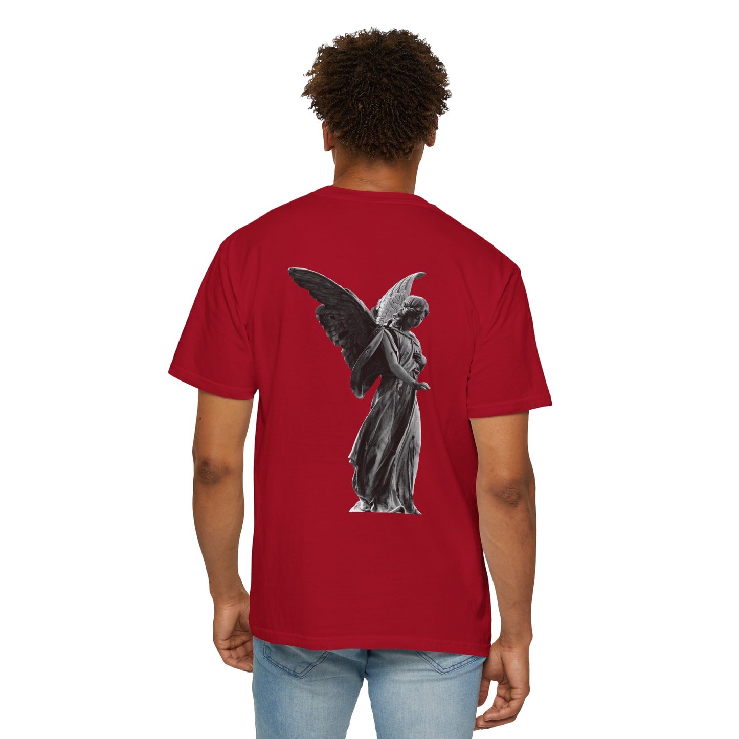 Angelic Wings Unisex Garment-Dyed T-Shirt - Vintage Aesthetic, Perfect for Casual Wear & Gifts