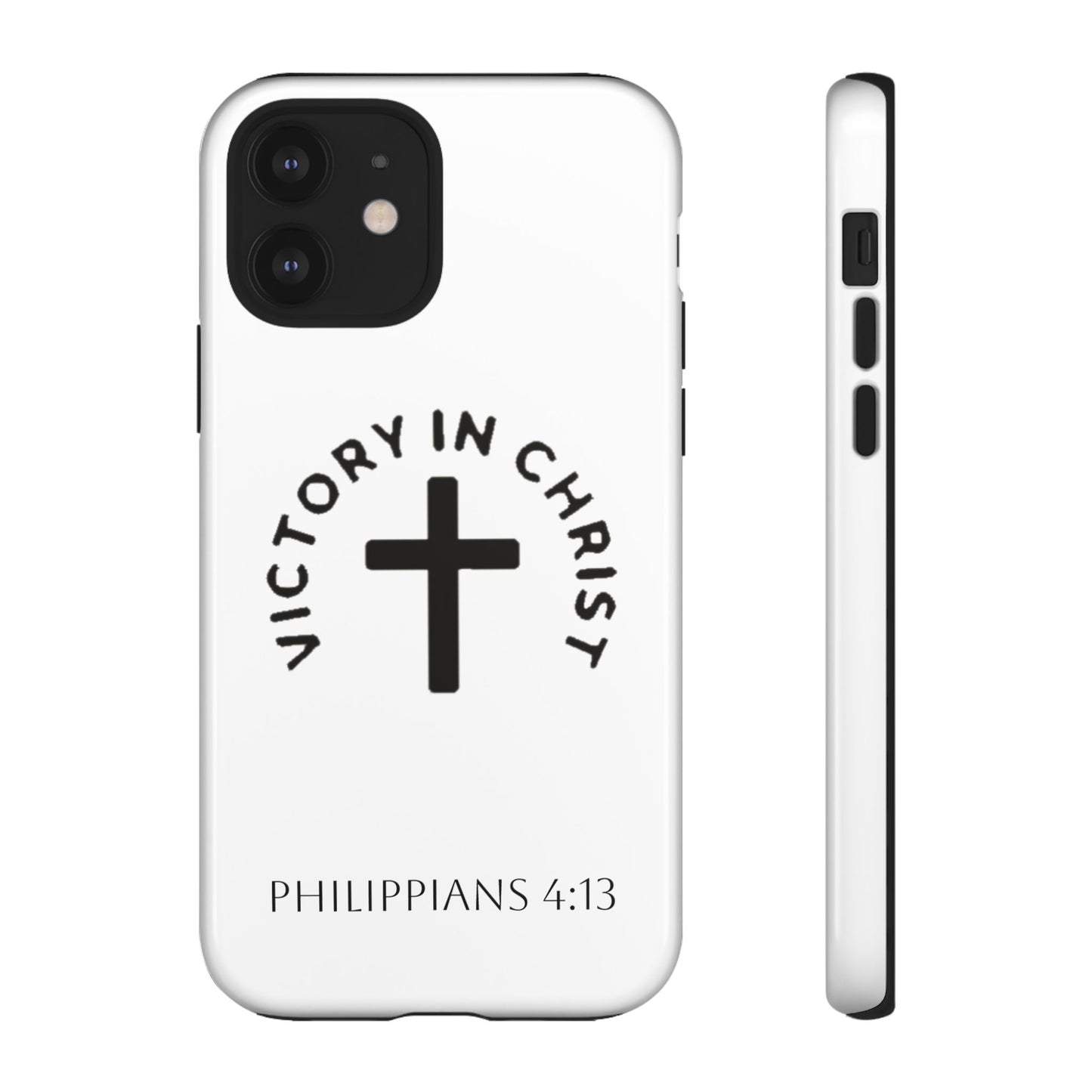 Inspirational Phone Case - Philippians 4:13 Cross Design