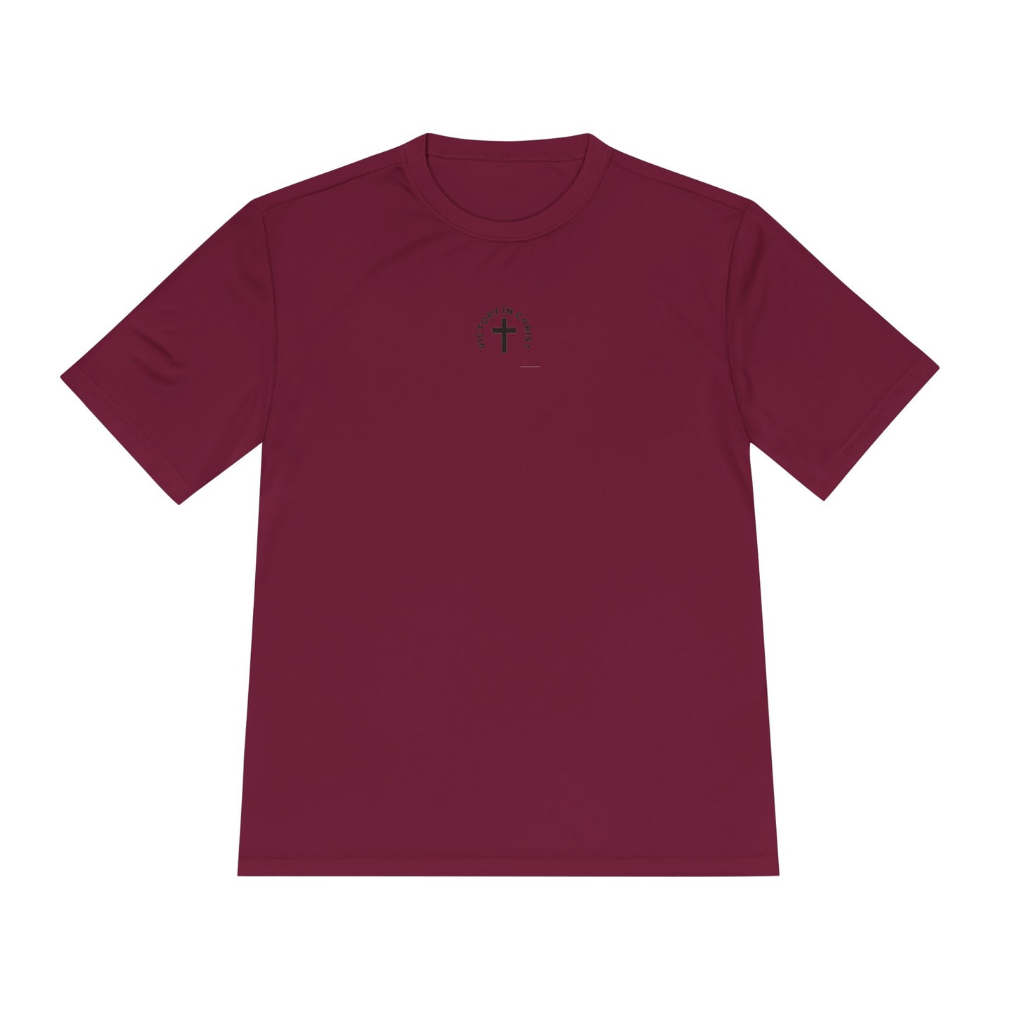 Victory in Christ Minimal Logo Unisex Moisture Wicking Tee