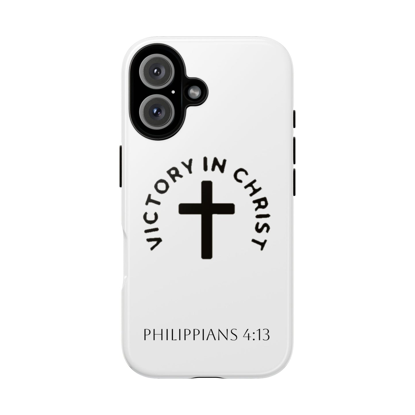 Inspirational Phone Case - Philippians 4:13 Cross Design