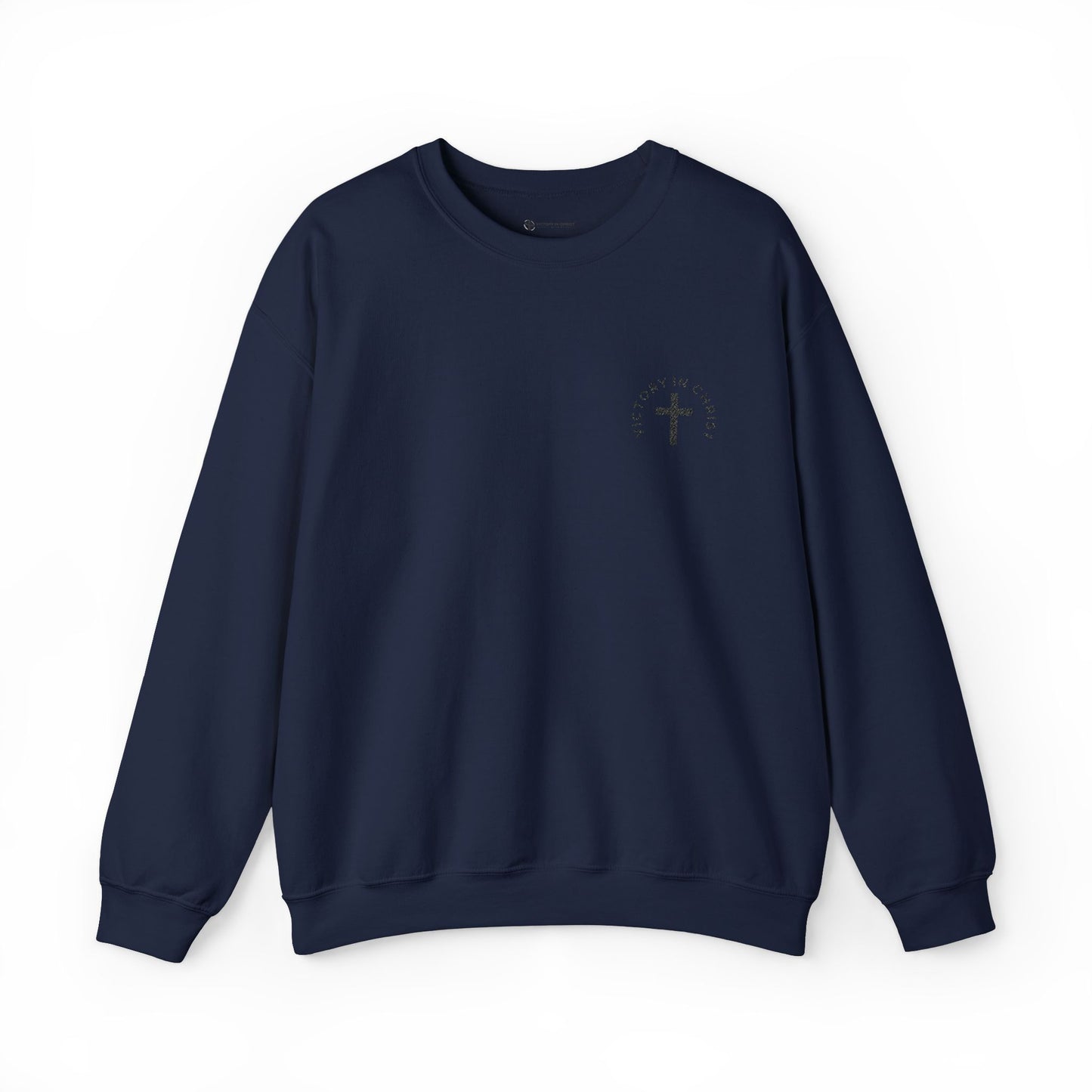 Unisex 'Victory in Christ' Crewneck Sweatshirt - Comfortable Apparel