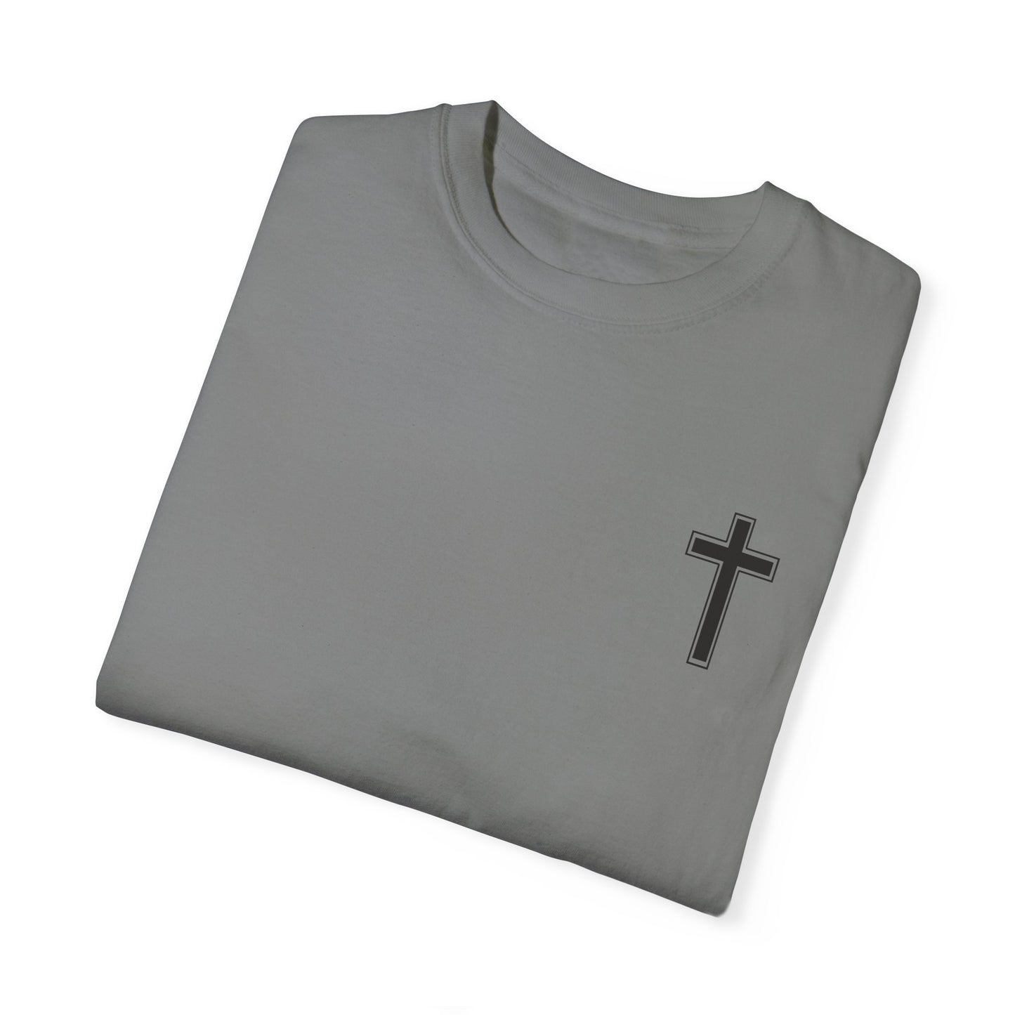 Unisex Garment-Dyed T-Shirt with Christ Illustration