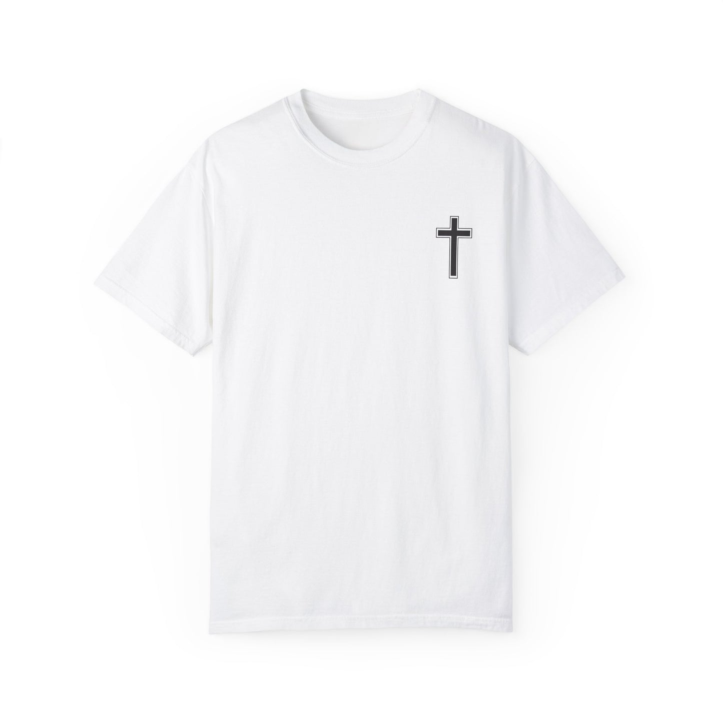 Unisex Garment-Dyed T-Shirt with Christ Illustration