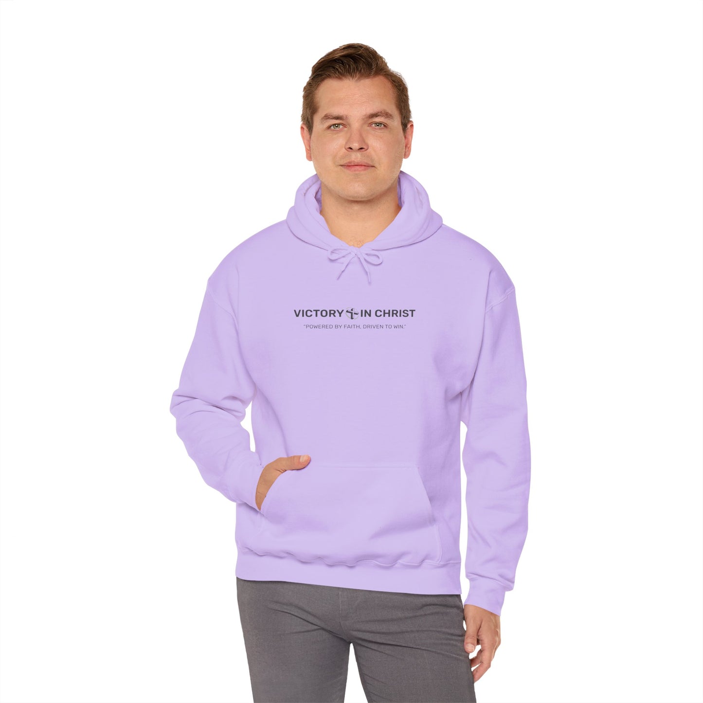 Victory in Christ Unisex Heavy Blend Hooded Sweatshirt - Faith Inspired Apparel