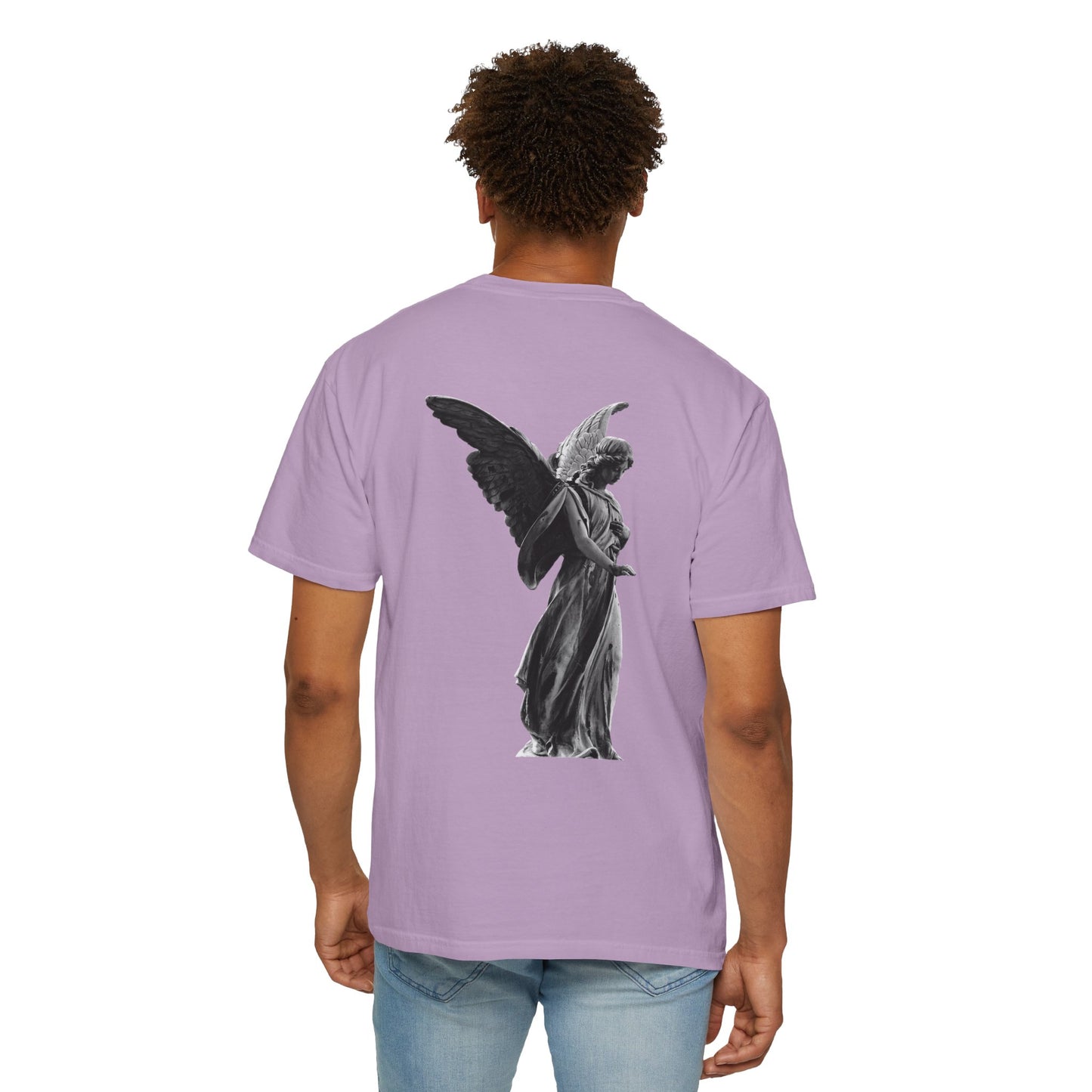 Angelic Wings Unisex Garment-Dyed T-Shirt - Vintage Aesthetic, Perfect for Casual Wear & Gifts